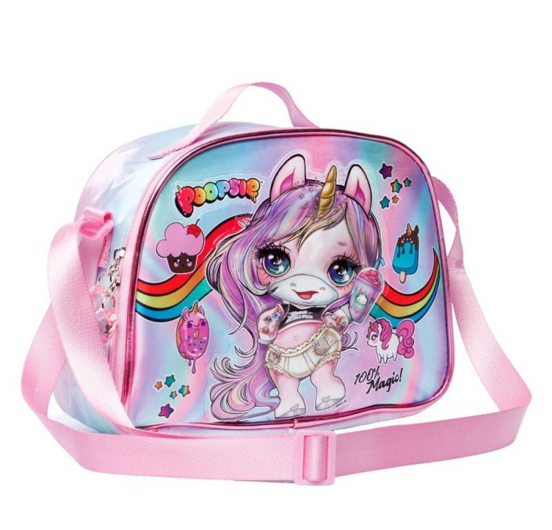 Karactermania Kindergartentasche Poopsie Slime Picknicktasche Frühstückstasche Kinder Umhängetasche, Isolierende Innenauskleidung von Karactermania