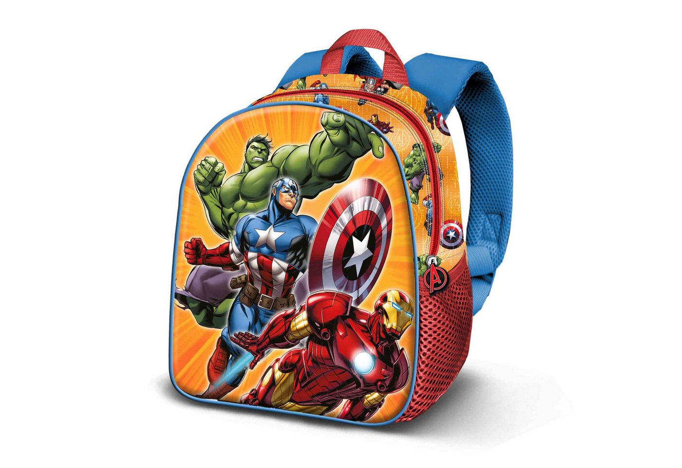 Karactermania Kinderrucksack Marvel The Avengers kleiner Rucksack Kindertasche Kindergartenrucksack, Integriertes Namensschild, 3D Optik Karactermania Kinderrucksack Marvel The Avengers kleiner Rucksack Kindertasche Kindergartenrucksack, Integriertes Namensschild, 3D Optik von Karactermania
