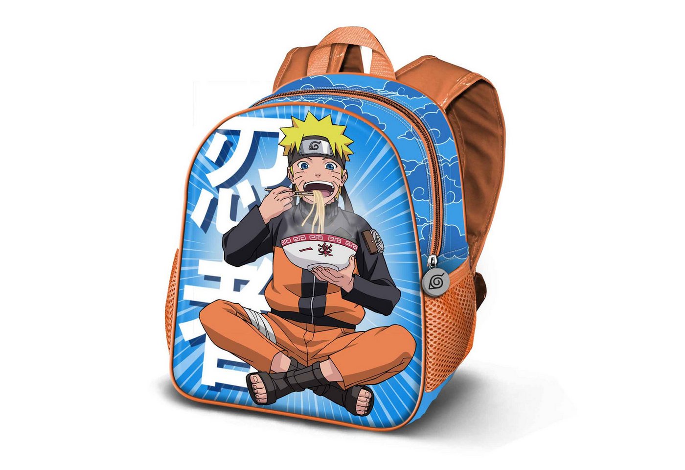Karactermania Kinderrucksack Naruto 3D Rucksack Vorschulrucksack Kindergarten, 3D-Frontrelief von Karactermania