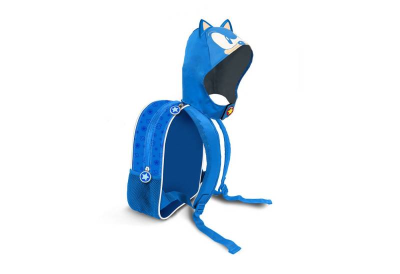 Karactermania Kinderrucksack Sonic The Hedgehog Kapuzenrucksack Kindertasche Spieltasche, mit Kapuze von Karactermania
