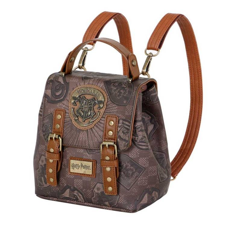 Karactermania Minirucksack Harry Potter Handtasche kleiner Rucksack Freizeit Tasche Steampunk, Hogwarts Emblem von Karactermania