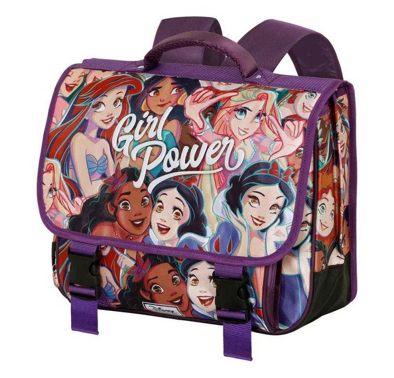 Karactermania Rucksack Disney Girl Power Prinzessinnen Kleiner Ranzen Kindergartenrucksack, mit Reflektoren von Karactermania