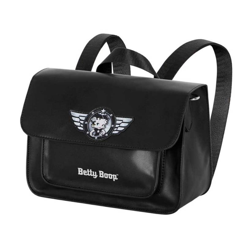Karactermania Schultertasche Betty Boop Rockabilly kleiner Rucksack Tasche Umhängetasche Handtasche, 3 in 1 Funktion von Karactermania