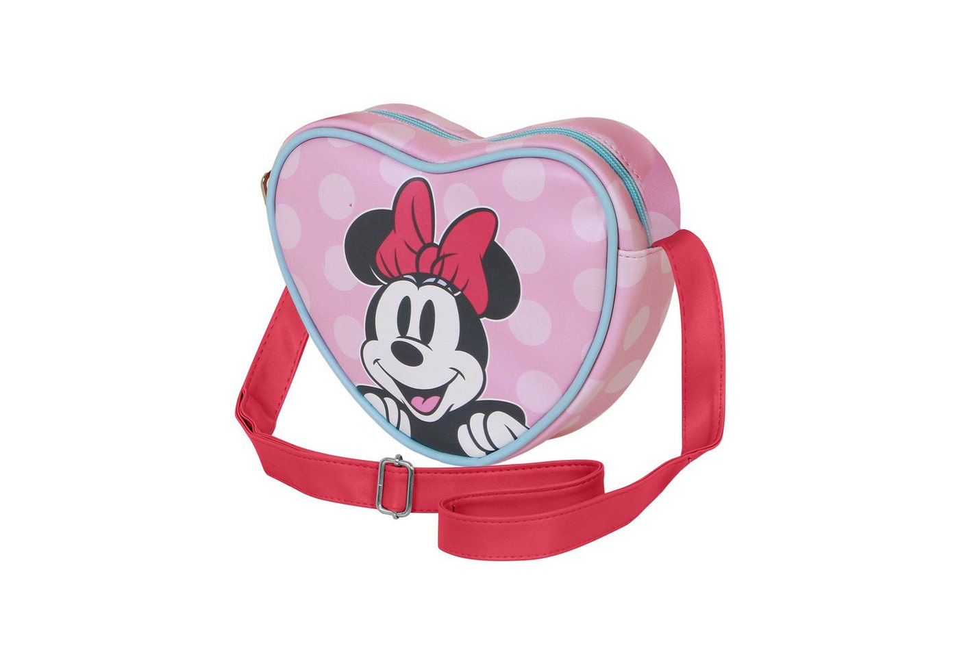 Karactermania Schultertasche Disney Minnie Maus Herz Umhängetasche Kindertasche Tasche von Karactermania