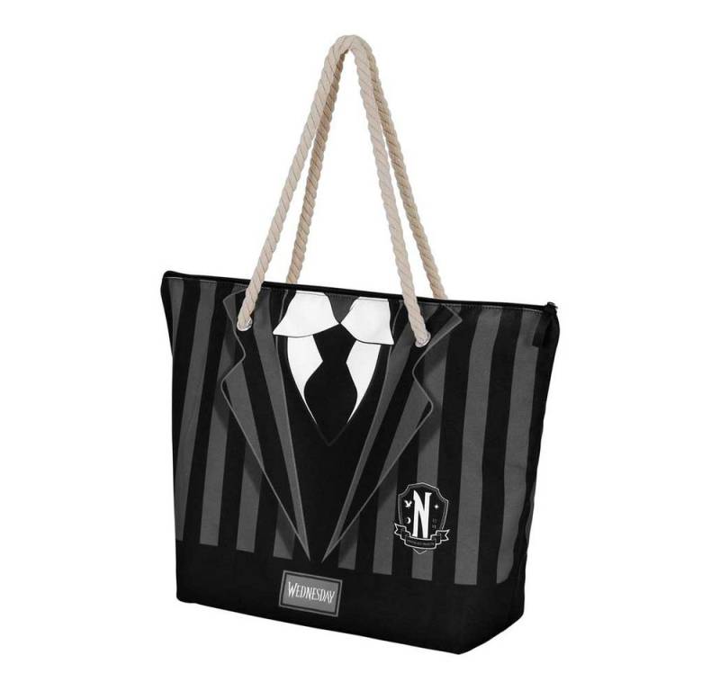 Karactermania Strandtasche Wednesday Uniform Soleil Tragetasche Henkeltasche, große Henkel von Karactermania