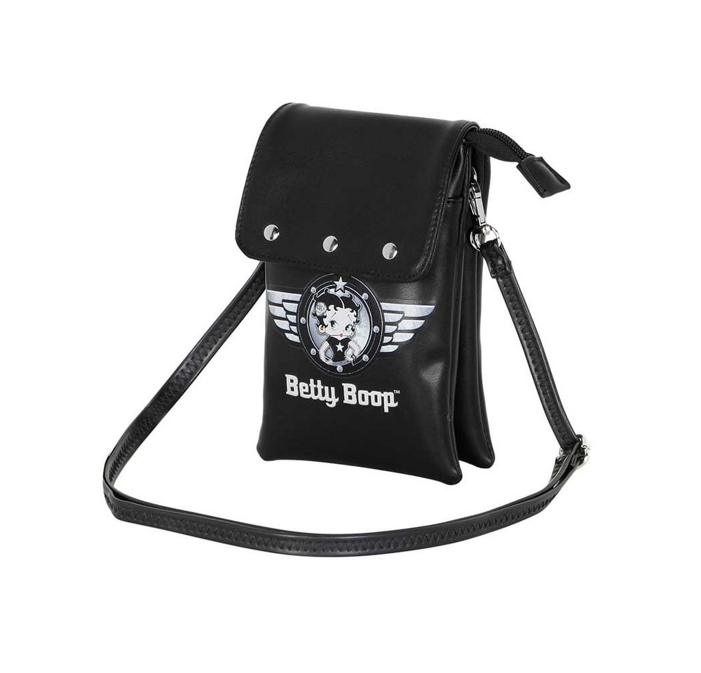 Karactermania Umhängetasche Betty Boop Motor Handytasche Umhängeportemonnaie Aufbewahrungstasche, Verstellbarer Schulterriemen Karactermania Umhängetasche Betty Boop Motor Handytasche Umhängeportemonnaie Aufbewahrungstasche, Verstellbarer Schulterriemen von Karactermania