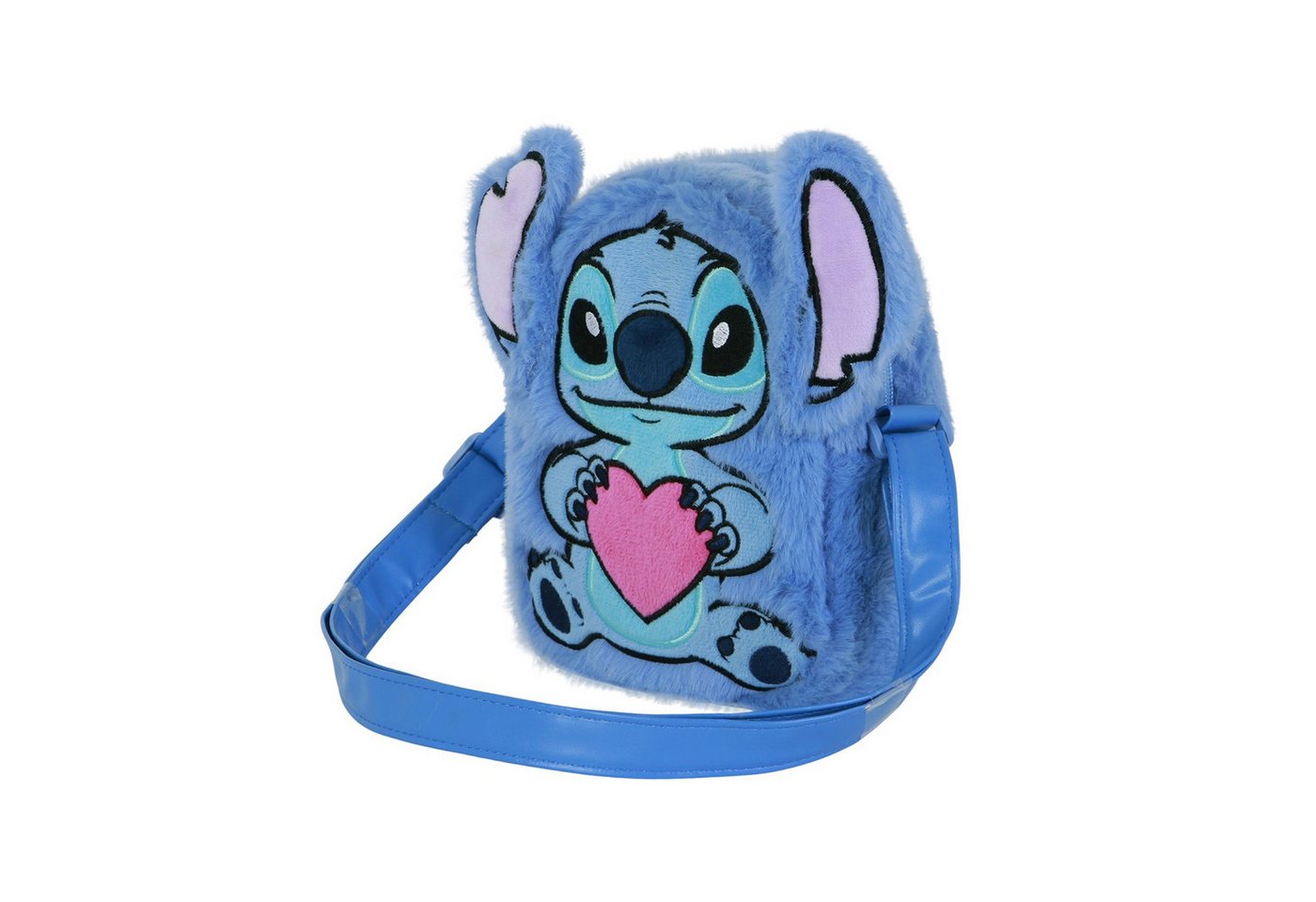 Karactermania Umhängetasche Disney Lilo und Stitch Plüsch kleine Tasche, Verstellbarer Schultergurt & Innenfutter mit Motiv von Karactermania