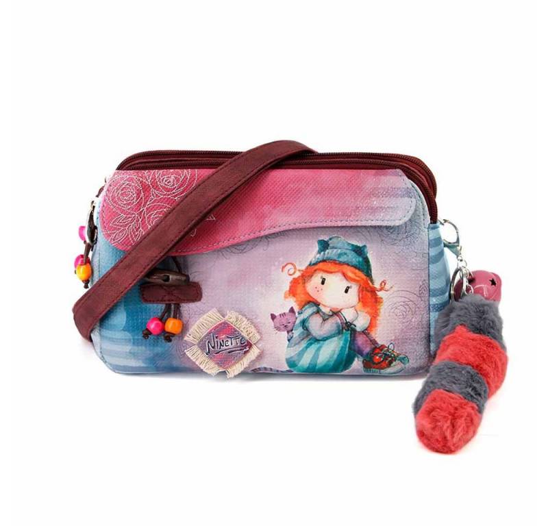 Karactermania Umhängetasche Forever Ninette kleine Umhängetasche Schultertasche 3-Fächer von Karactermania