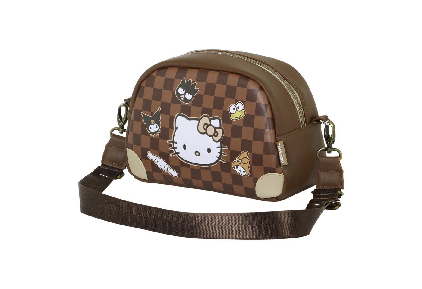Karactermania Umhängetasche Sanrio Hello Kitty Squares kleine Bowling-Tasche zum umhängen von Karactermania