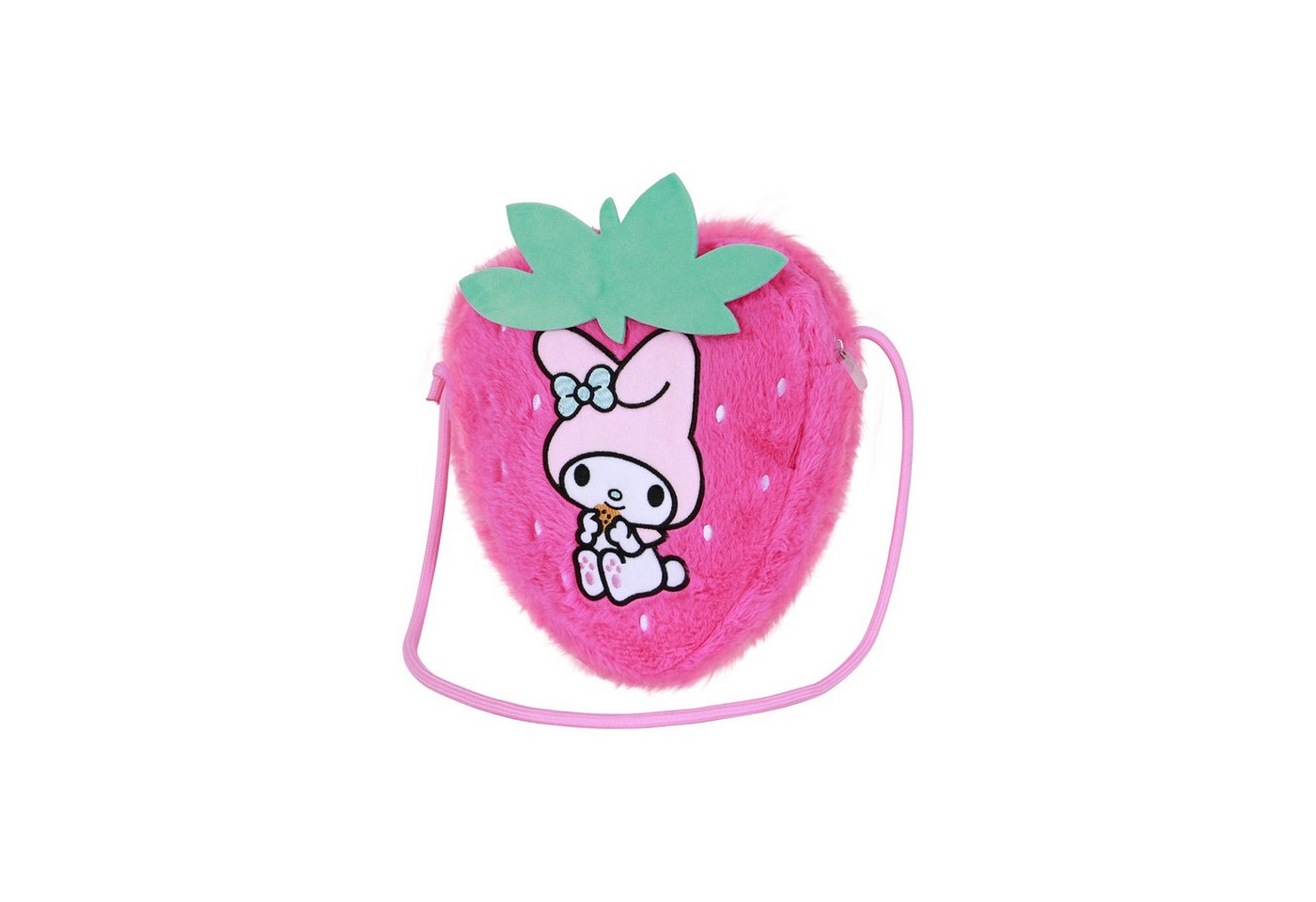 Karactermania Umhängetasche Sanrio My Melody Plüsch Erdbeer kleine Tasche von Karactermania