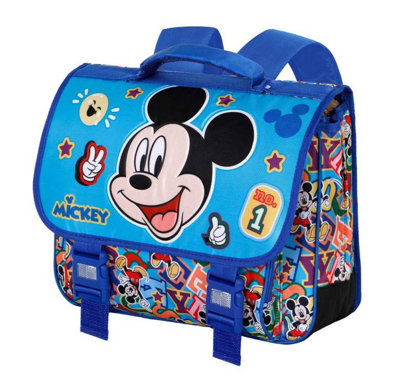 Karactermania Vorschulranzen Disney Micky Maus Kleiner Rucksack Schulranzen Kindergartenrucksack, mit Reflektoren von Karactermania
