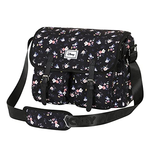 Micky Maus Nature-Große Satchel Schultertasche, Schwarz von Disney