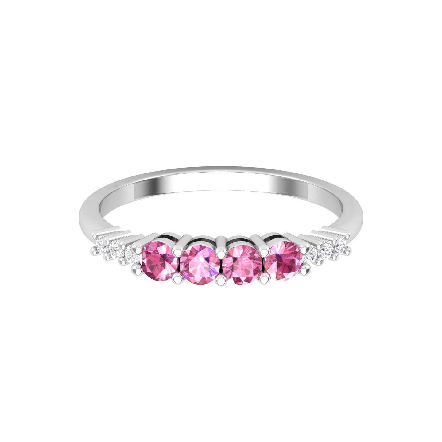 Ring Aus Massivem 14K Gold Mit Natürlichem Rosa Spinell, Alltäglicher Edelsteinring Für Sie, Handgefertigter Schmuck Frauen, Statement-Ring von KaranaJewels