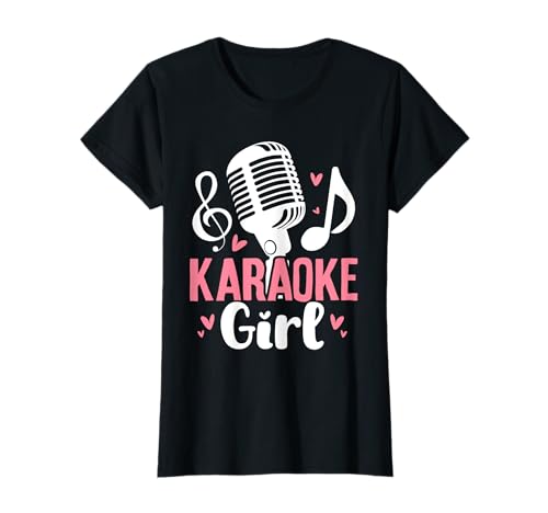 Karaoke Girl Bar Mikrofon singend Sänger lustig Karaoke T-Shirt Karaoke Girl Bar Mikrofon singend Sänger lustig Karaoke T-Shirt von Karaoke Lover Apparel