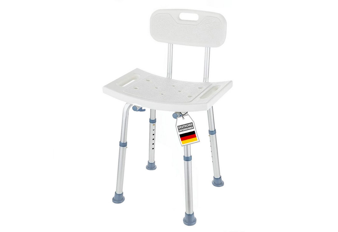 Karat Duschhocker Jonah, Rutschfester Badstuhl aus Aluminium, Maximale Belastbarkeit von 137 kg von Karat