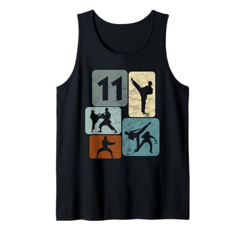 Karate Geburtstag 11 Jahre Jungs Kampfsport Mädchen Karate Tank Top von Karate Geburtstag Geschenk Jungs Kampfkunst Design