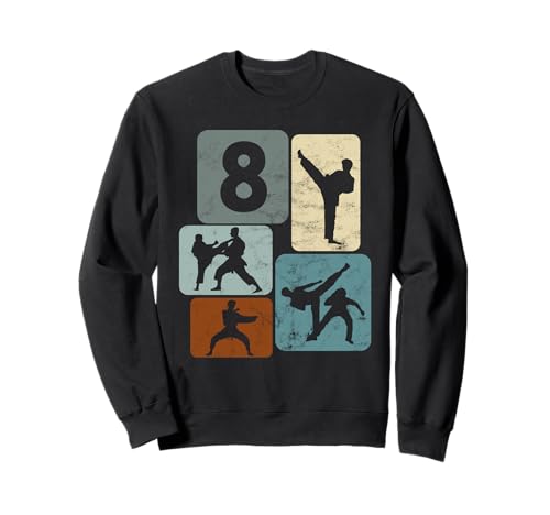 Karate Geburtstag 8 Jahre Jungs Kampfsport Mädchen Karate Sweatshirt von Karate Geburtstag Geschenk Jungs Kampfkunst Design