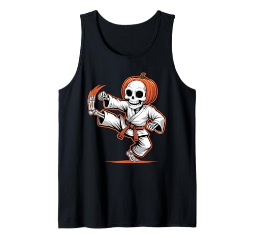 Kürbis Skelett Karate Meister Halloween Kostüm Humor Kinder Tank Top Kürbis Skelett Karate Meister Halloween Kostüm Humor Kinder Tank Top von Karate Halloween Skeleton Spooky Sport Adult Kids