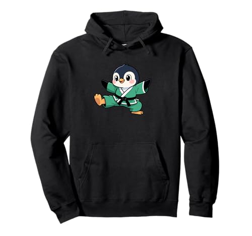 Niedliches Cartoon-Pinguin-Karate-Kinder-Design Pullover Hoodie Niedliches Cartoon-Pinguin-Karate-Kinder-Design Pullover Hoodie von Karate Penguin Kids Martial Arts Fun