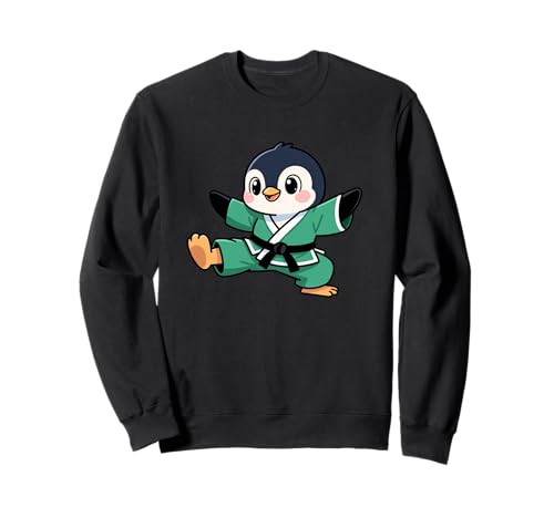 Niedliches Cartoon-Pinguin-Karate-Kinder-Design Sweatshirt Niedliches Cartoon-Pinguin-Karate-Kinder-Design Sweatshirt von Karate Penguin Kids Martial Arts Fun