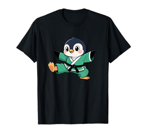 Niedliches Cartoon-Pinguin-Karate-Kinder-Design T-Shirt Niedliches Cartoon-Pinguin-Karate-Kinder-Design T-Shirt von Karate Penguin Kids Martial Arts Fun