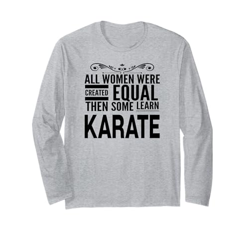 Frauen Lernen Karate Kampfsport Lustiges Mädchen Fighter Statement Langarmshirt Frauen Lernen Karate Kampfsport Lustiges Mädchen Fighter Statement Langarmshirt von Karate Women