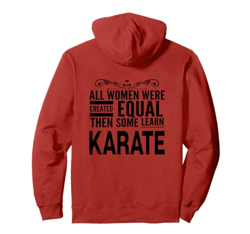 Frauen Lernen Karate Kampfsport Lustiges Mädchen Fighter Statement Pullover Hoodie von Karate Women