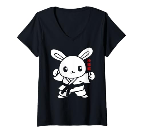 Damen Lustiges Karate Do Original japanisches Shotokan Karate T-Shirt mit V-Ausschnitt Damen Lustiges Karate Do Original japanisches Shotokan Karate T-Shirt mit V-Ausschnitt von Karate japanische Kampfkunst. Lustiges Karateka