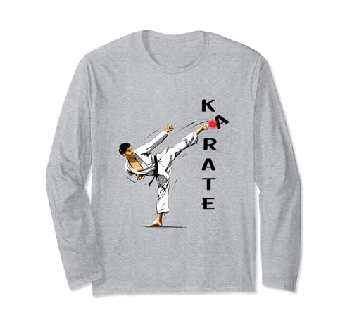Love Karate Sportshirt Karate Lovers für Herren und Jungen Langarmshirt von Karate tshirt vintage Karate costume girl and kids