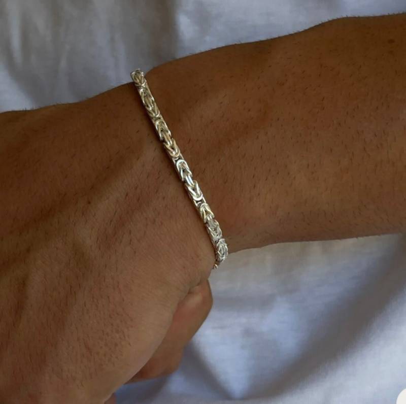 Königskette Armkette 925 Silber Königsarmband 3mm von Kardelenjewellry