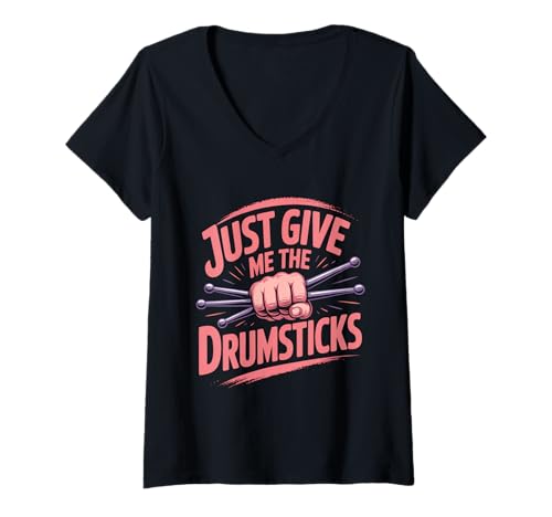 Damen Cardio Drummer Kardio Trommeln T-Shirt mit V-Ausschnitt Damen Cardio Drummer Kardio Trommeln T-Shirt mit V-Ausschnitt von Kardio Trommler