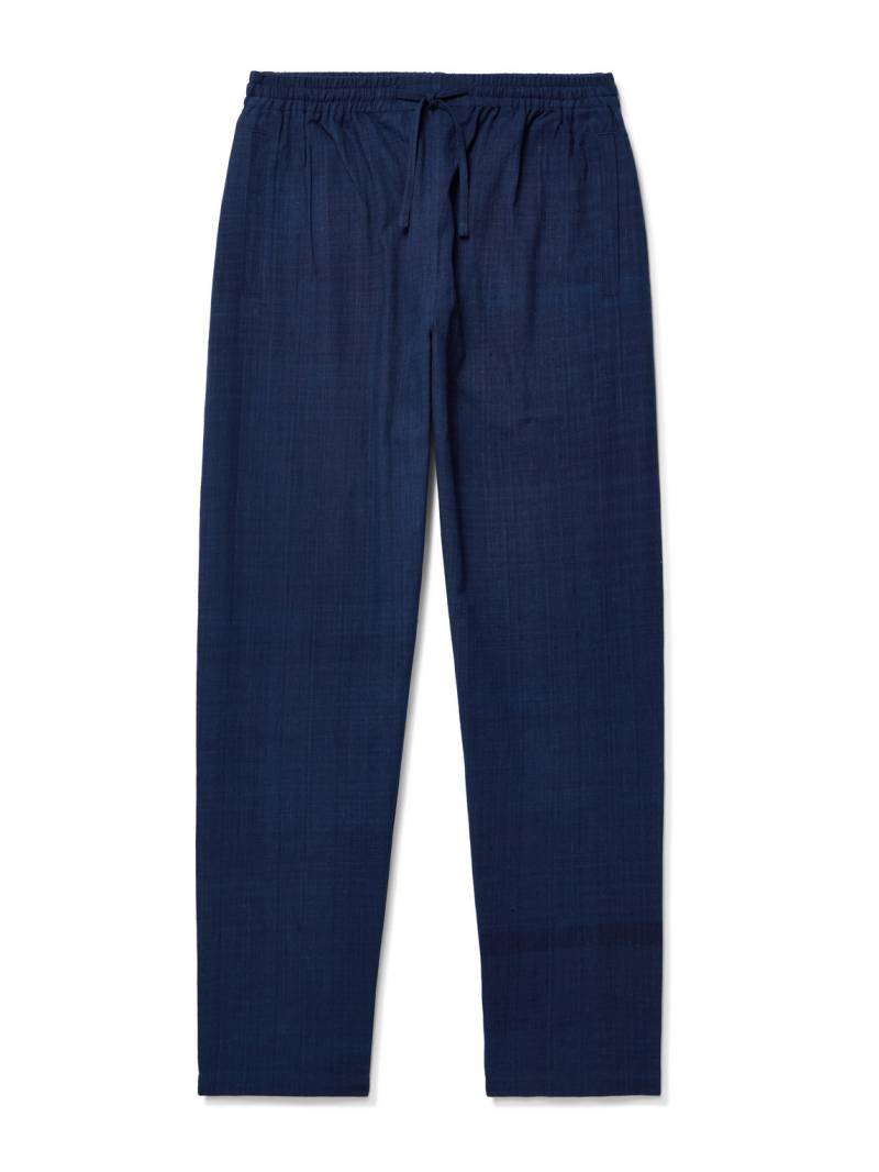 Kardo - Roy Straight-Leg Cotton-Khadi Drawstring Trousers - Men - Blue - M Kardo - Roy Straight-Leg Cotton-Khadi Drawstring Trousers - Men - Blue - M von Kardo