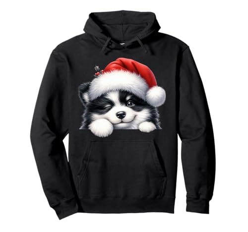 Karelischer Bär Hund Hund Weihnachten Weihnachtsmannmütze Hund Mama Papa Pullover Hoodie Karelischer Bär Hund Hund Weihnachten Weihnachtsmannmütze Hund Mama Papa Pullover Hoodie von Karelian Bear Dog Dog Tees NYC