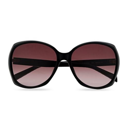 Braune übergroße Sonnenbrille mit Tierdruck-Bügeln. Karen Millen von Karen Millen