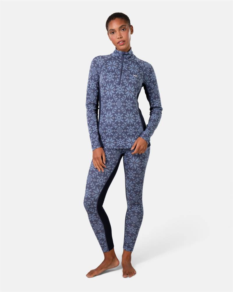 Kari Traa Funktionsshirt "Edith" aus kuscheliger Wolle mit Norwegermuster von Kari Traa