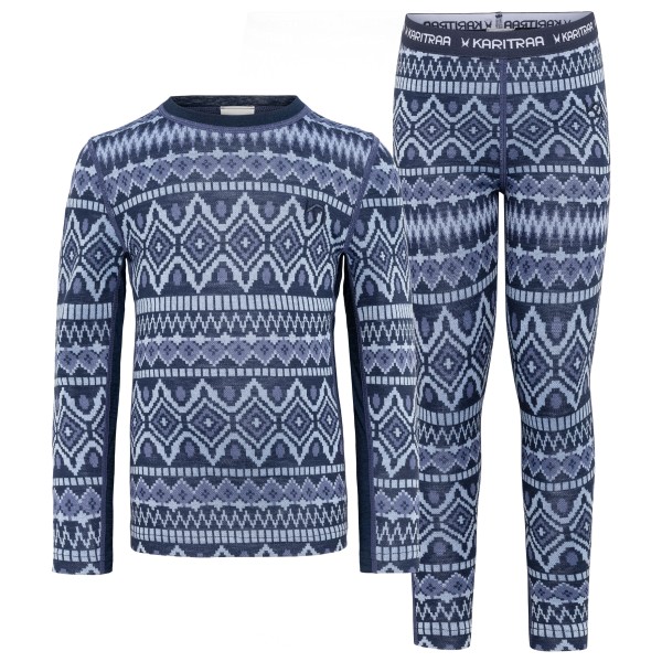 Kari Traa - Kid's Kids Agnes Set - Merinounterwäsche Gr 122 blau von Kari Traa