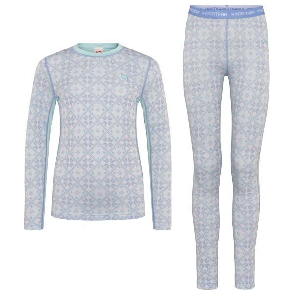 Kari Traa - Kid's Kids Hennie Set - Merinounterwäsche Gr 104 grau von Kari Traa