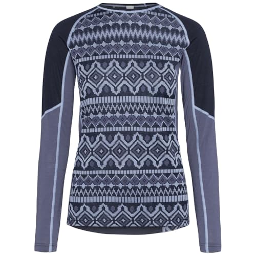 Kari Traa Malia Damen Unterziehshirt Langarm aus Merinowolle und Tencel-Mischgewebe, Königlich (Royal), Klein von Kari Traa