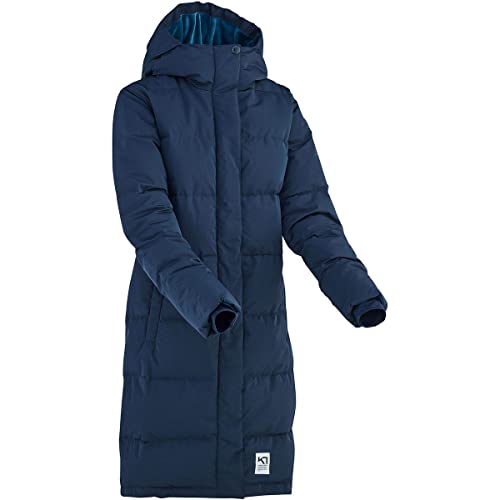 Kari Traa W Kyte Parka Blau - Daunen Modischer warmer Damen Daunenmantel, Größe L - Farbe Marin von Kari Traa