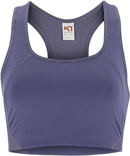 Kari Traa W Trud Sports Bra Blau - Bequemer schnelltrocknender Damen Sport-BH, Größe S - Farbe Moon von Kari Traa