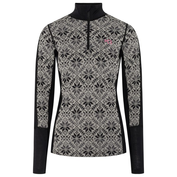 Kari Traa - Women's Anna Half Zip - Merinounterwäsche Gr M grau von Kari Traa
