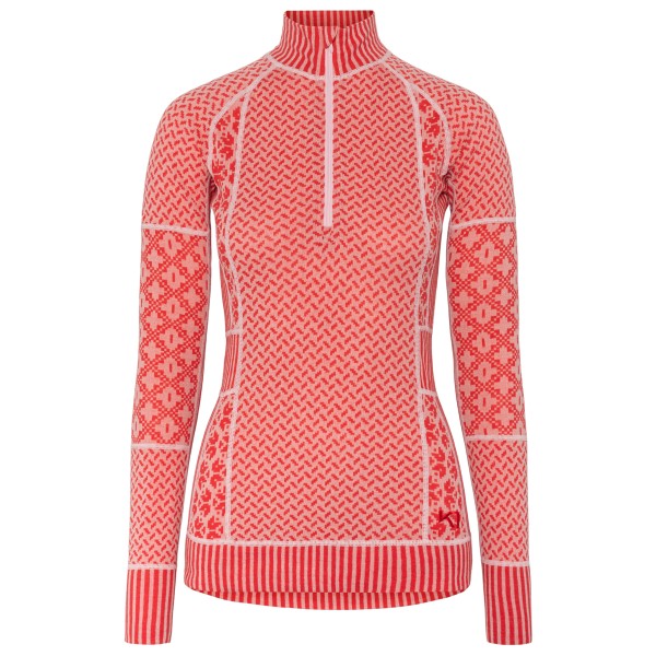 Kari Traa - Women's Smekker Half-Zip - Merinounterwäsche Gr XL rot von Kari Traa