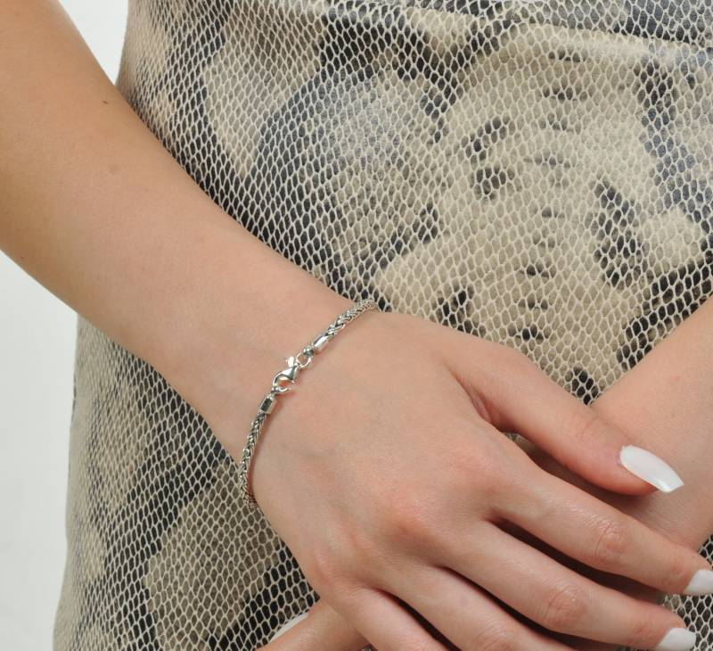 Unisex Doppel Geflochtenes Silber Damen Armband/925 Sterling Bali Handgefertigter Schmuck Kette Geflochtenes Frauen Geschenk Weihnachtsgeschenk von KariaJewellery