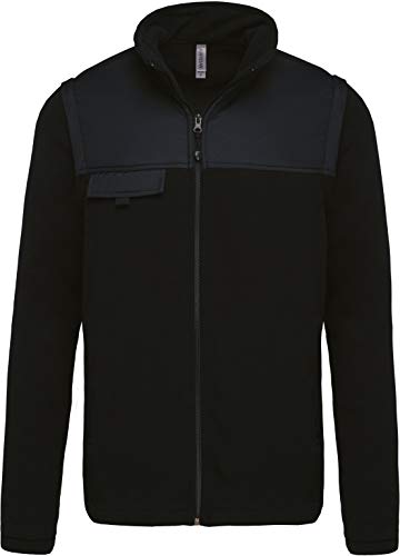 Fleecejacke mit abnehmbaren Ärmeln - Farbe: Black - Größe: XL von Kariban