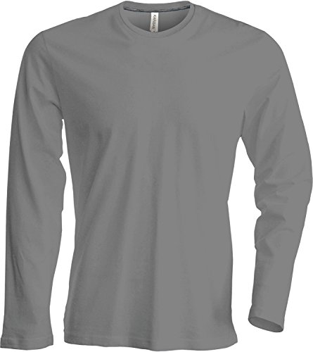 Kariban Herren T-Shirt Langarm Rundhals, Oxfordgrey, S von Kariban