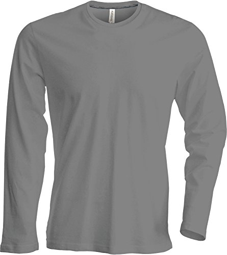 Herren T-Shirt Langarm Rundhals Shirt, Leicht Körperbetont, in 20 Farben und Den Größen S, M, L, XL, 2XL, 3XL u. 4 XL von noTrash2003 von Kariban