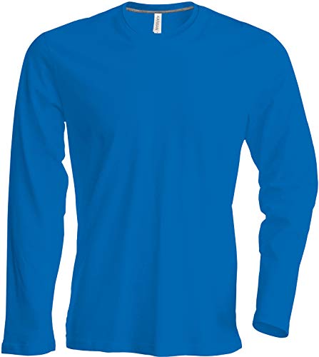 Kariban Herren T-Shirt Langarm Rundhals, Royalblau, 3XL von Kariban