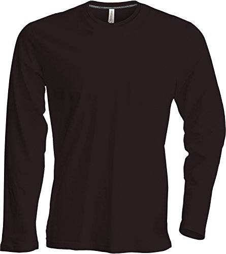 Herren T-Shirt Langarm Rundhals Shirt, Leicht Körperbetont, in 20 Farben und Den Größen S, M, L, XL, 2XL, 3XL u. 4 XL von noTrash2003 von Kariban