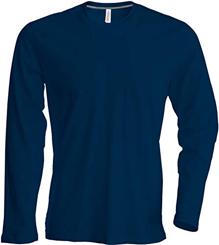Herren T-Shirt Langarm Rundhals Shirt, Leicht Körperbetont, in 20 Farben und Den Größen S, M, L, XL, 2XL, 3XL u. 4 XL von Kariban