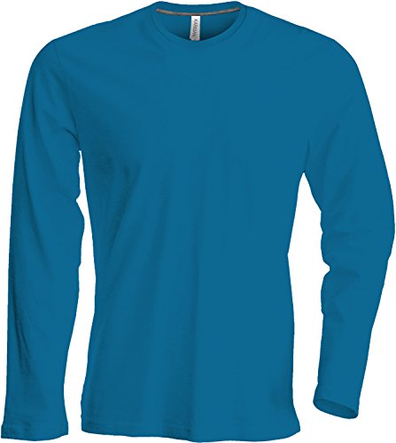 Herren T-Shirt Langarm Rundhals Shirt, Leicht Körperbetont, in 20 Farben und Den Größen S, M, L, XL, 2XL, 3XL u. 4 XL von Kariban